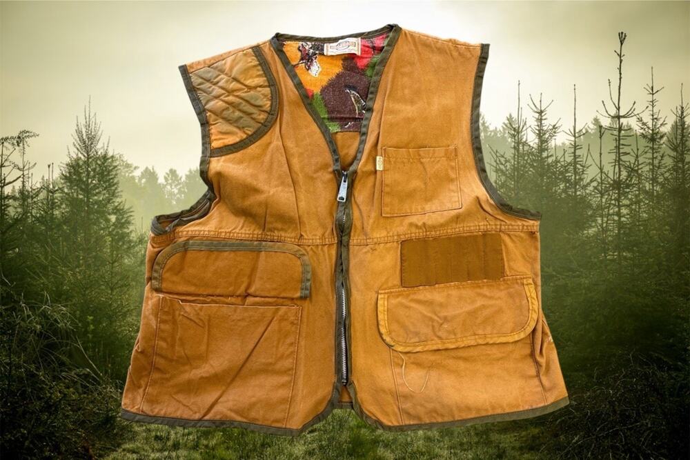 Vintage SafTbak Hunting Shotgun Vest Shell Holders Size Large Men’s